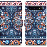 Cadorabo Ohišje, združljiv s Samsungom - Design Blue Mandala št. 1 - Zaščitni pokrov z magnetnim zapiranjem, funkcijo stojala in režo za kartico, (20595233) | Shoptok.si