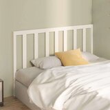  Uzglavlje za krevet bijelo 146 x 4 x 100 cm od masivne borovine | shoptok.hr