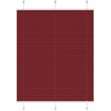  Plisirana zavjesa Bordo crvena 110x100 cm Širina tkanine 109,4 cm Poliester | shoptok.hr