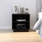  Noćni ormarići 2 kom crni 40 x 34 x 40 cm od masivne borovine | shoptok.hr