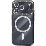 AVIZAR Ovitek za iPhone 17 Pro Max, združljiv z MagSafe, z okrasnim obrisom iz strasa, Črna, (5000189074) | Shoptok.si
