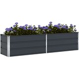  Cvetlično korito Antracit 195 x 50 x 45 cm Cinkana jeklena, (5000207546) | Shoptok.si