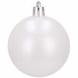  Set Božićnih kuglica bijele boje, 6 cm - 20 komada | shoptok.hr