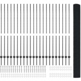 vidaXL varjena žična ograja z 44 U stebrički, Siva 1.5x50 m, Jeklo | Shoptok.si