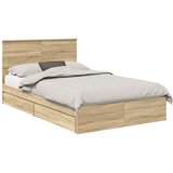  Krevet s od storage Sonoma hrast 120 x 200 cm Konstruirano drvo | shoptok.hr