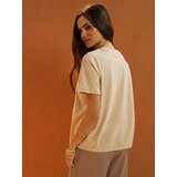 Sinsay Pamučna majica s metalik printom | shoptok.hr