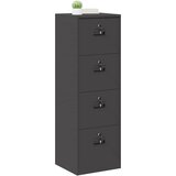 Kabinet za datoteke s ladicama Crna 45,5 x 42 x 139 cm | Eponuda.ba