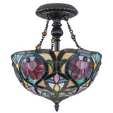  quoizel qz-larissa-sf - plafonski luster tiffany larissa 2xE27/60W/230V | Eponuda.com