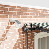vidaXL Avtomatska retraktibilna tenda z LED zeleno in belo 350x250 cm, (22150245) | Shoptok.si