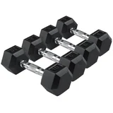 komplet uteži in ročk MSFHEX1-10, 110 kg