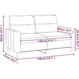  Dvosjed od tkanine crvena boja vina 120 cm | shoptok.hr
