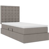  s madracem i skladištem Sivo-smeđa 90 x 200 cm tkanina | shoptok.hr