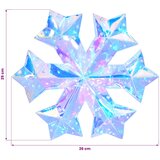  Prizmatična iridescentna LED pahuljica Šareni Ø 26 x 25 cm | shoptok.hr