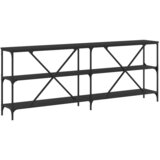  Konzolni stol crni 200x30x75 cm od konstruiranog drva i željeza | Eponuda.ba