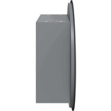 vidaXL Kupaonski ormarić s okruglim ogledalom LED Siva 47x47x17 5 cm | shoptok.hr