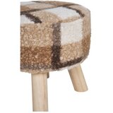 House Nordic Bel/rjav tabure iz tkanine bouclé Aberdeen – | Shoptok.si