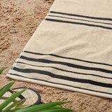 Catherine Lansfield Bež ručnik za plažu 75x150 cm Banded Stripe – | shoptok.hr