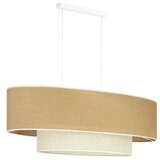  Duolla - Visilica na sajli DOUBLE OVAL YUTE 2xE27/15W/230V braon/krem | Eponuda.com