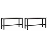 vidaXL Jedilna klop 2 pcs Bela 100 x 32,5 x 49 cm Masiven borov les, (5000160668) Cene