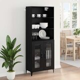  Highboard Crni hrast 69,5 x 34 x 180 cm Konstruirano drvo | shoptok.hr