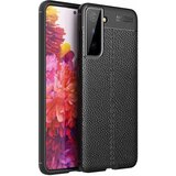 Cadorabo Case, združljiv s Samsungom v Deep Black - zaščitni pokrov iz silikona TPU z plemenito imitacijsko usnjeno uporabo, (20586981) | Shoptok.si