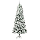  Umjetno božićno drvce s nogom Zelena i bijela 240 cm | shoptok.hr