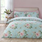 Catherine Lansfield Plava posteljina za krevet za jednu osobu 135x200 cm Avebury Floral – | shoptok.hr