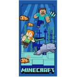 Jerry Fabrics Plavi dječji ručnik od mikrovlakana 70x140 cm Minecraft "Underwater Fun" – Cijene
