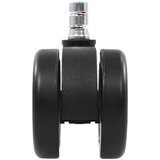MID.YOU Set Kolesc Za Vrtljivi Stol Rolo Color, Črna/bela, 5-Delni | Shoptok.si