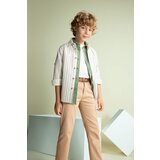 Defacto Boy Striped Linen Look Long Sleeve Shirt | shoptok.hr
