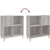 Ormarić za ploče boja hrasta 84,5x38x89 cm konstruirano drvo Siva | shoptok.hr