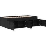  Krevet s pohranom Crni hrast 75x190 cm | shoptok.hr