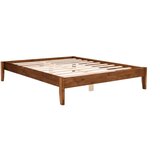 Kalune Design Postelja iz masivne smreke z letvenim dnom 90x200 cm v naravni barvi/temno rjava Galaksi – Cene