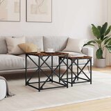  Uklapajući stolići za kavu 2 kom boja hrasta konstruirano drvo | shoptok.hr