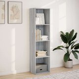 vidaXL Knjižna omara siva sonoma 40x30x152 cm inženirski les | Shoptok.si