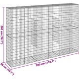  Gabionska košara s poklopcem 300x50x200 cm pocinčano željezo | Eponuda.com