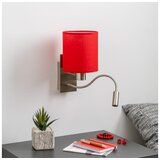  Brilagi - LED zidna lampa NUBILA 1xE27/25W/230V + LED/3W hrom/crvena | Eponuda.com