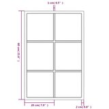  Zidno ogledalo crno 60 x 40 cm metalno | shoptok.hr