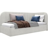 MID.YOU OBLAZINJENA POSTELJA 90 cm x 200 cm , les, tekstil, leseni material bež | Shoptok.si