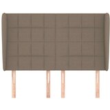  Vzglavje z ušesi taupe 147x23x118/128 cm blago, (20954216) | Shoptok.si