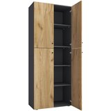 MID.YOU Arhivska Omara Lona Xxl, Antracit, Barva Hrasta | Shoptok.si