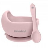 Kikka Boo silikonska činija sa kašičicom yummy pink Cene