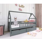 Domi drveni dečiji krevet sa fiokom - grafit - 190/200x90 cm Cene