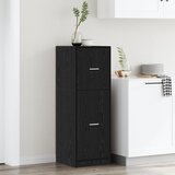 vidaXL Kabinet za shranjevanje Črn hrast Les 40 x 41 x 118 cm | Shoptok.si