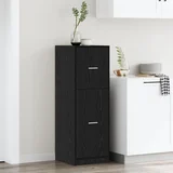 vidaXL Kabinet za shranjevanje Črn hrast Les 40 x 41 x 118 cm