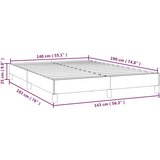  Okvir za krevet ružičasti 140 x 190 cm baršunasti | shoptok.hr