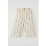 Defacto Baby Girl Regular Fit Wide Leg Striped Trousers