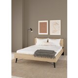 Tvilum Zakonska postelja v hrastovem dekorju z letvenim dnom 160x200 cm v naravni barvi Ry – | Shoptok.si