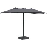 vidaXL Vrtni suncobran Antracit 385 x 209 x 244 cm tkanina | shoptok.hr
