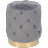 XORA TABURE, les, kovina, tekstil siva, zlate barve | Shoptok.si